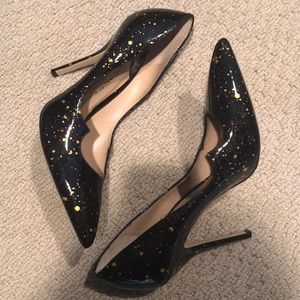 Paul Andrew black patent pump size 40